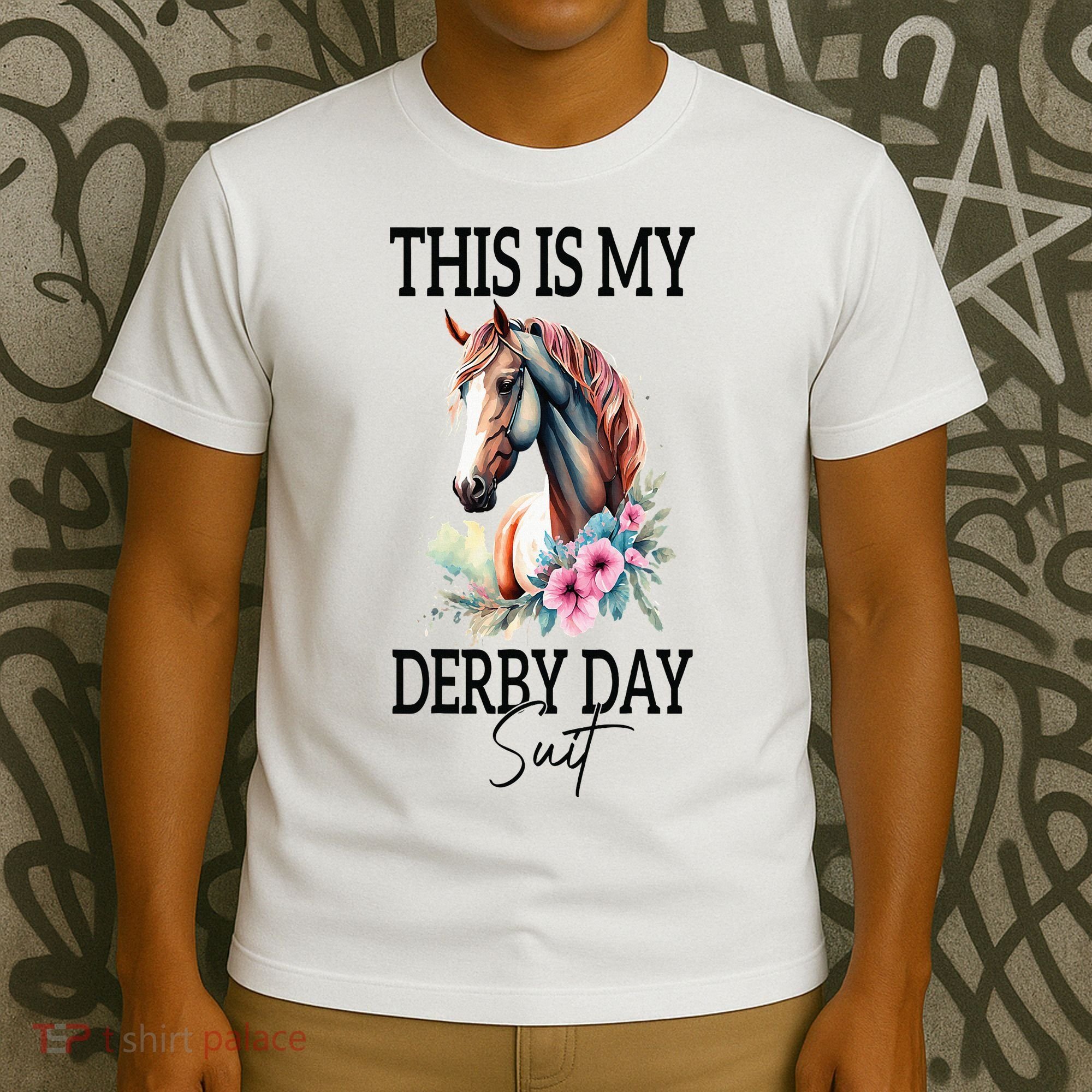 This Is My Derby Day Suit Horse Racing T-Shirt