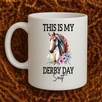 This Is My Derby Day Suit Horse Racing Coffee Mug thumb 2