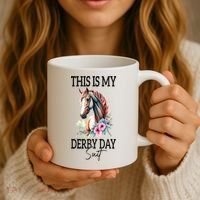 This Is My Derby Day Suit Horse Racing Coffee Mug thumb 3