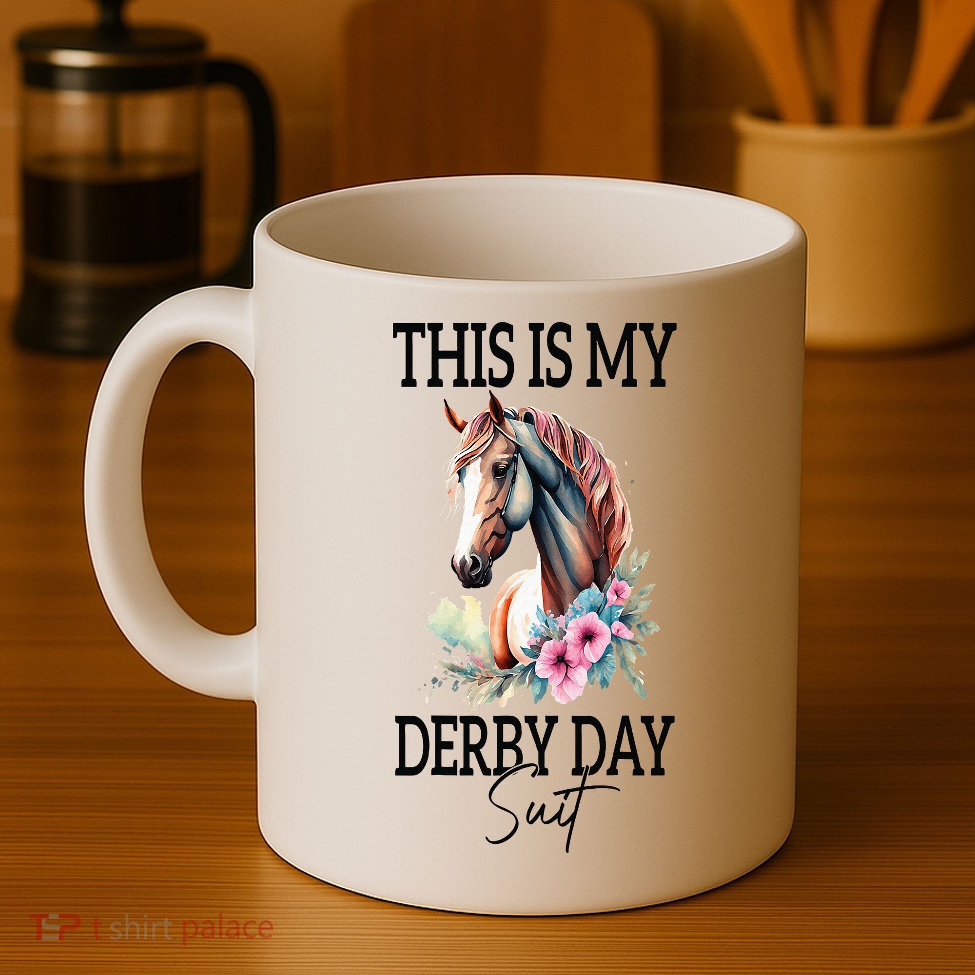 This Is My Derby Day Suit Horse Racing Coffee Mug