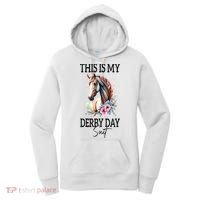 This Is My Derby Day Suit Horse Racing Women's Hoodie thumb 0