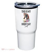 This Is My Derby Day Suit Horse Racing Tumbler thumb 0