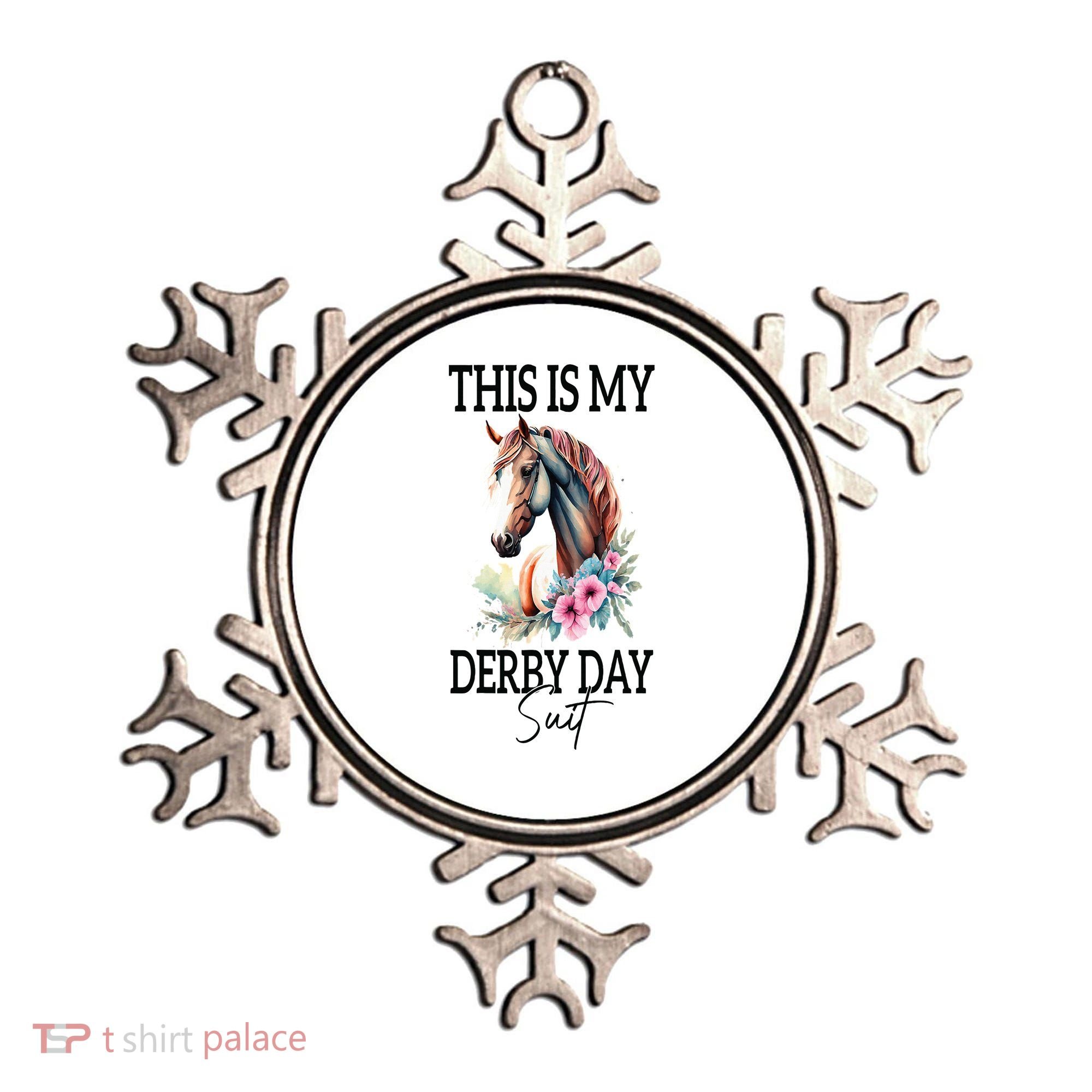 This Is My Derby Day Suit Horse Racing Ornament