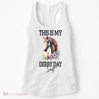 This Is My Derby Day Suit Horse Racing Women's Tank Top thumb 0