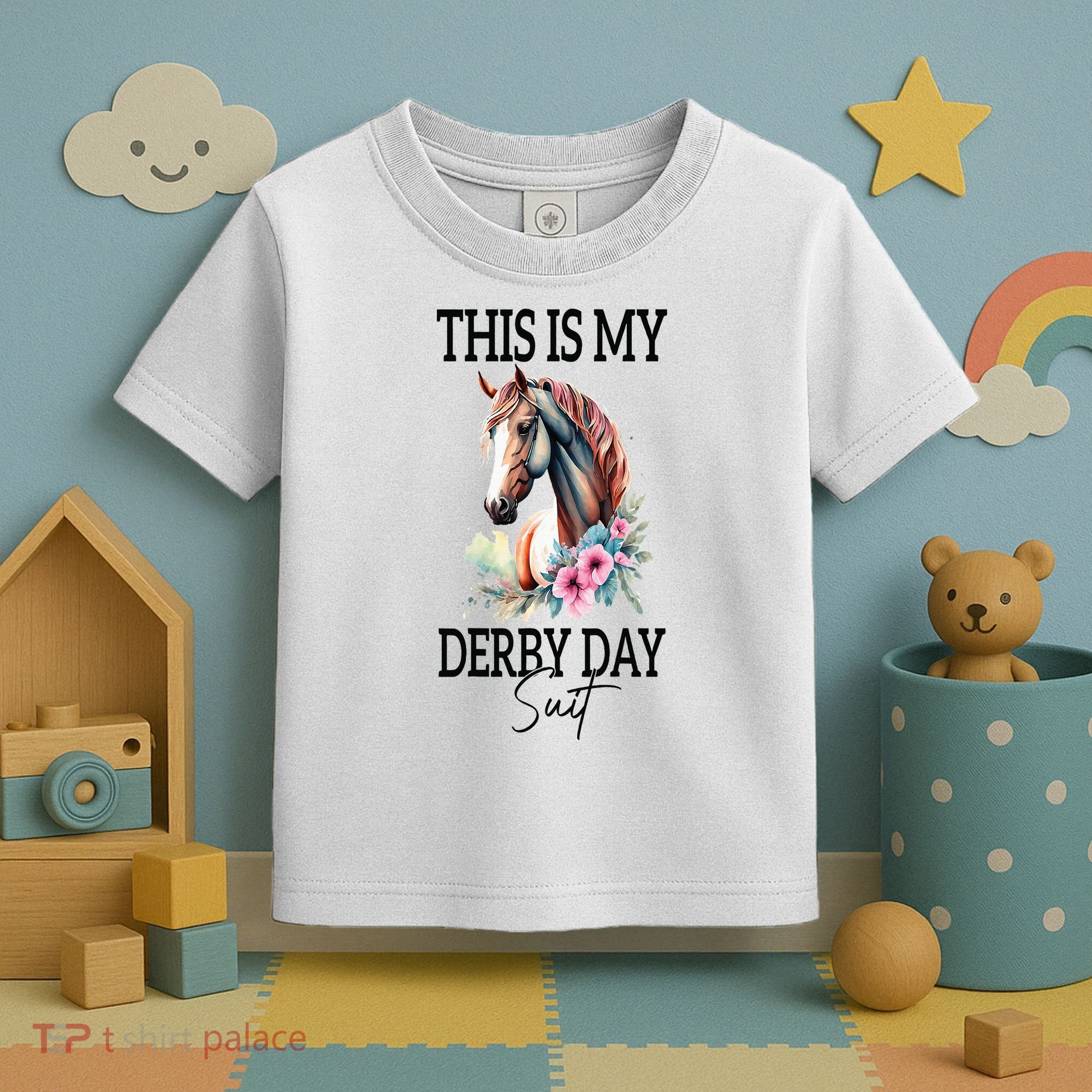 This Is My Derby Day Suit Horse Racing Toddler T-Shirt