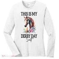 This Is My Derby Day Suit Horse Racing Women's Long Sleeve Shirt thumb 0