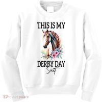 This Is My Derby Day Suit Horse Racing Kids Sweatshirt thumb 0