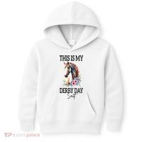 This Is My Derby Day Suit Horse Racing Kids Hoodie thumb 0