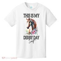 This Is My Derby Day Suit Horse Racing Kids T-Shirt thumb 0