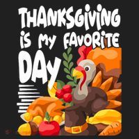Thanksgiving Is My Favorite Day Turkey Women's Sweatshirt thumb 2