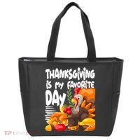 Thanksgiving Is My Favorite Day Turkey Tote Bag thumb 0