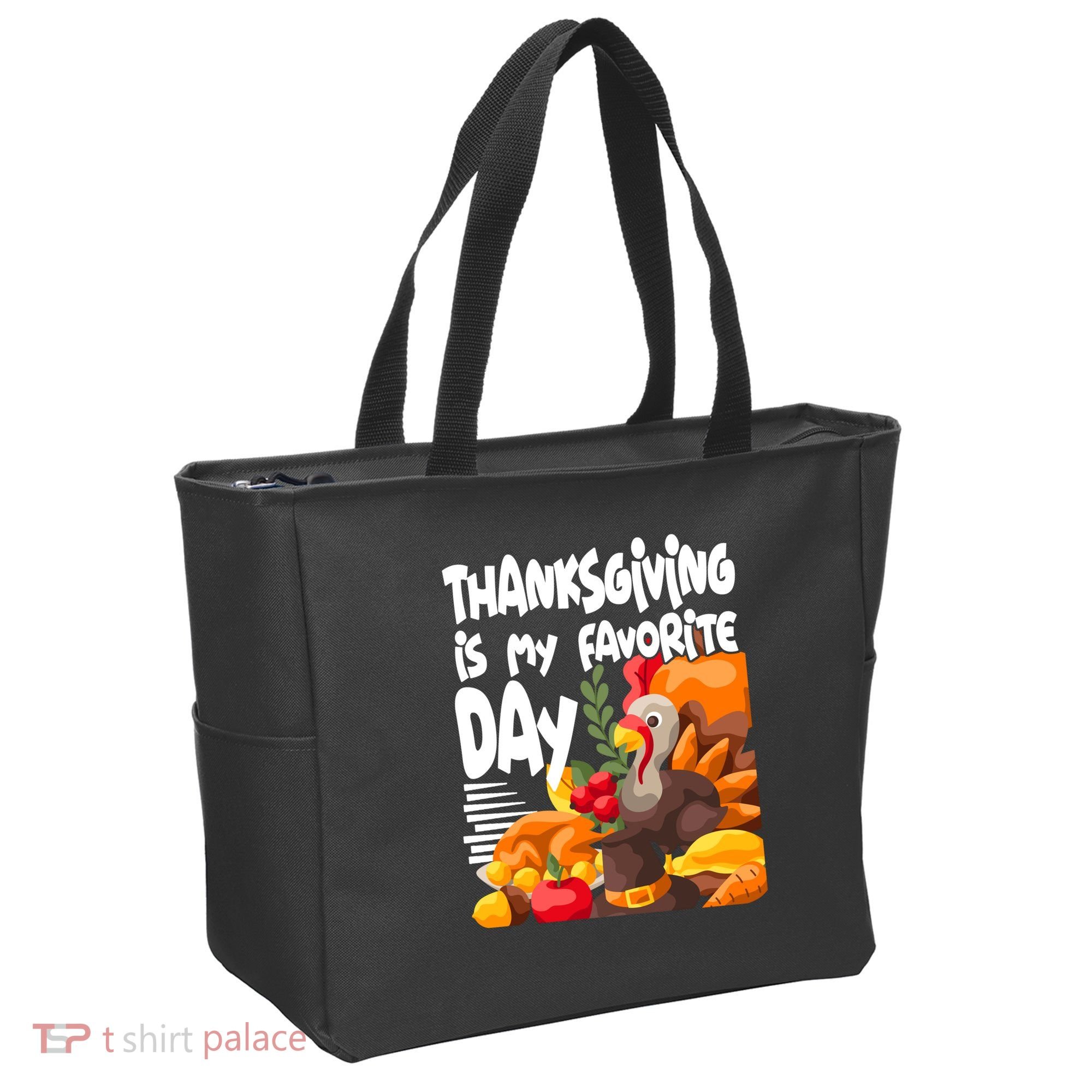 Thanksgiving Is My Favorite Day Turkey Tote Bag