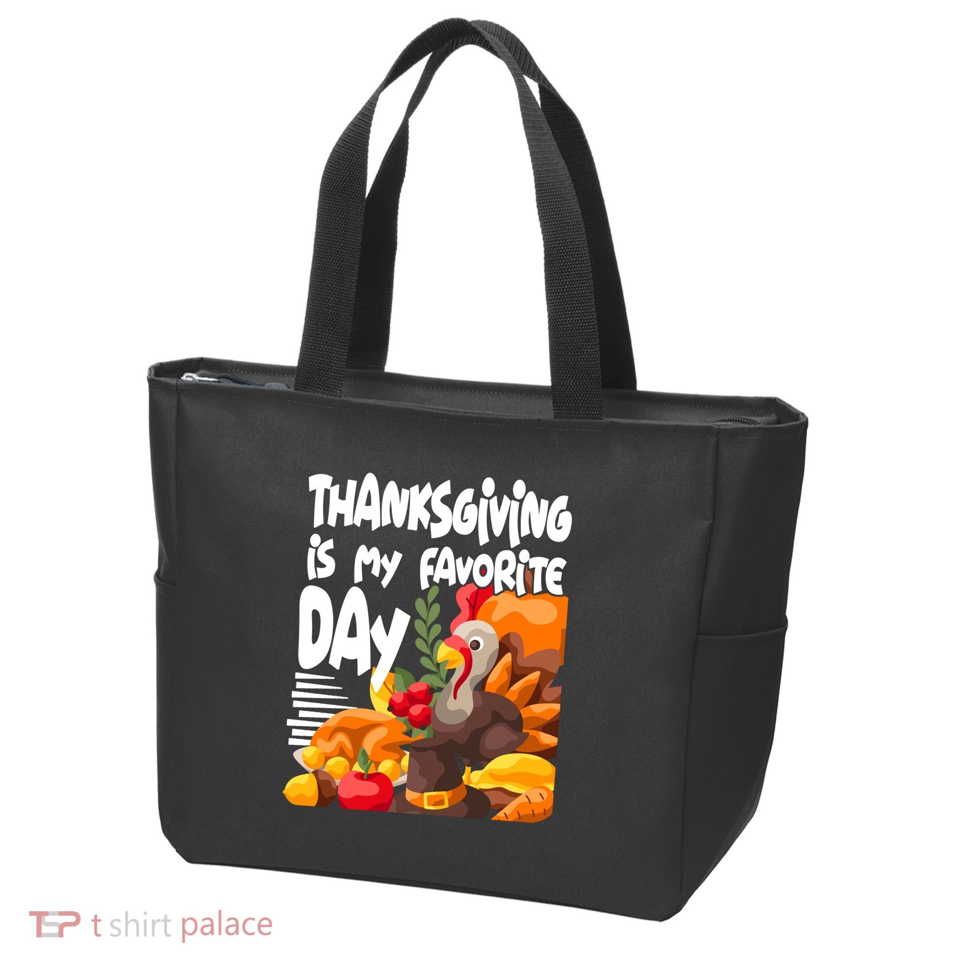 Thanksgiving Is My Favorite Day Turkey Tote Bag