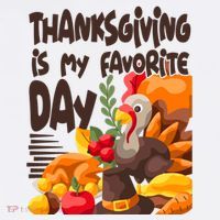 Thanksgiving Is My Favorite Day Turkey Doggie Tank thumb 4