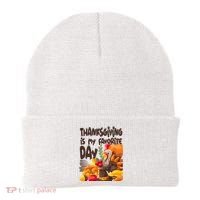 Thanksgiving Is My Favorite Day Turkey Beanie thumb 0