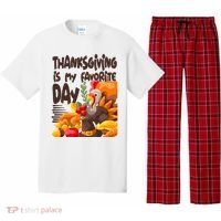 Thanksgiving Is My Favorite Day Turkey Pajama Set thumb 0
