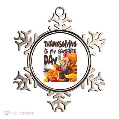 Thanksgiving Is My Favorite Day Turkey Ornament
