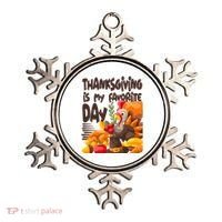 Thanksgiving Is My Favorite Day Turkey Ornament thumb 0