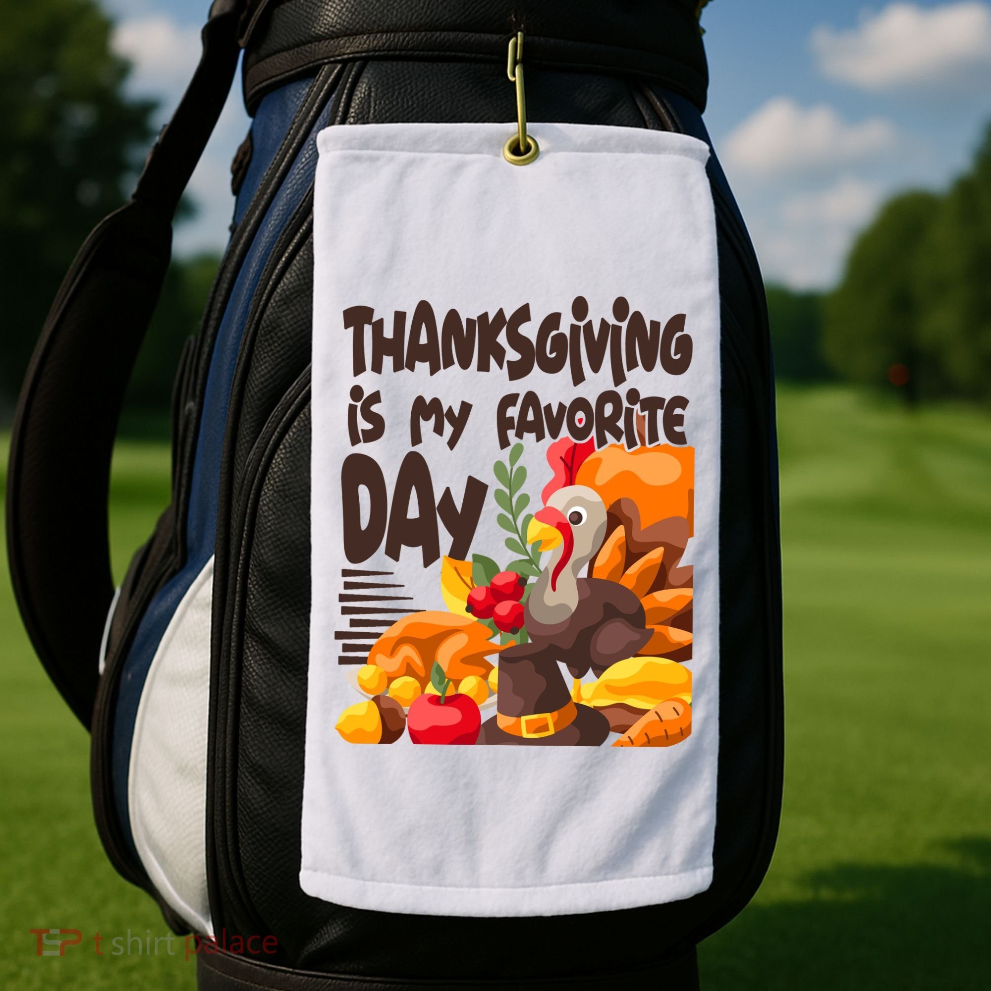 Thanksgiving Is My Favorite Day Turkey Golf Towel