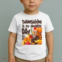 Thanksgiving Is My Favorite Day Turkey Toddler T-Shirt thumb 2