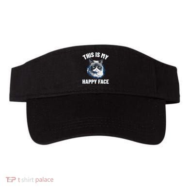 This Is My Happy Face Funny Cat With Grumpy Face Cat Lover Visor