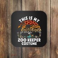 This Is My Zoo Keeper Costume Zoo Garden Animal Lover Keeper Coaster thumb 0
