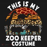 This Is My Zoo Keeper Costume Zoo Garden Animal Lover Keeper Premium T-Shirt thumb 3