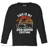 This Is My Zoo Keeper Costume Zoo Garden Animal Lover Keeper Toddler Long Sleeve Shirt thumb 0