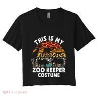 This Is My Zoo Keeper Costume Zoo Garden Animal Lover Keeper Women's Crop Top Tee thumb 0