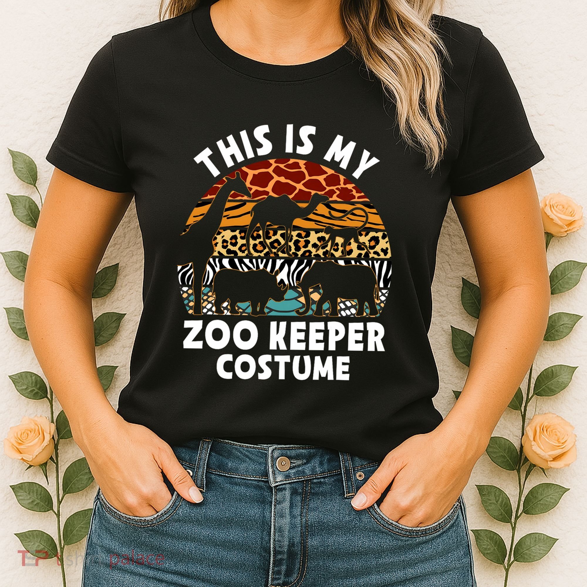 This Is My Zoo Keeper Costume Zoo Garden Animal Lover Keeper Women's T-Shirt
