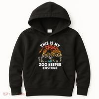 This Is My Zoo Keeper Costume Zoo Garden Animal Lover Keeper Kids Hoodie thumb 0