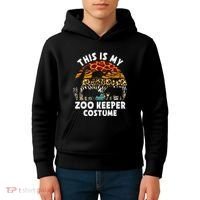 This Is My Zoo Keeper Costume Zoo Garden Animal Lover Keeper Kids Hoodie thumb 4