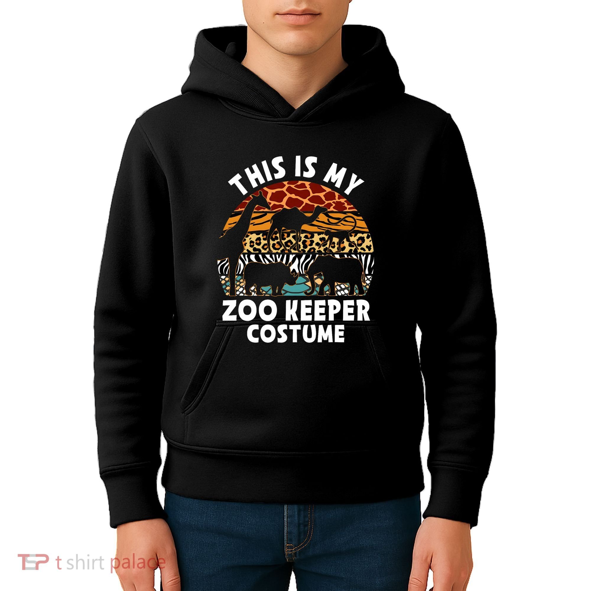 This Is My Zoo Keeper Costume Zoo Garden Animal Lover Keeper Kids Hoodie