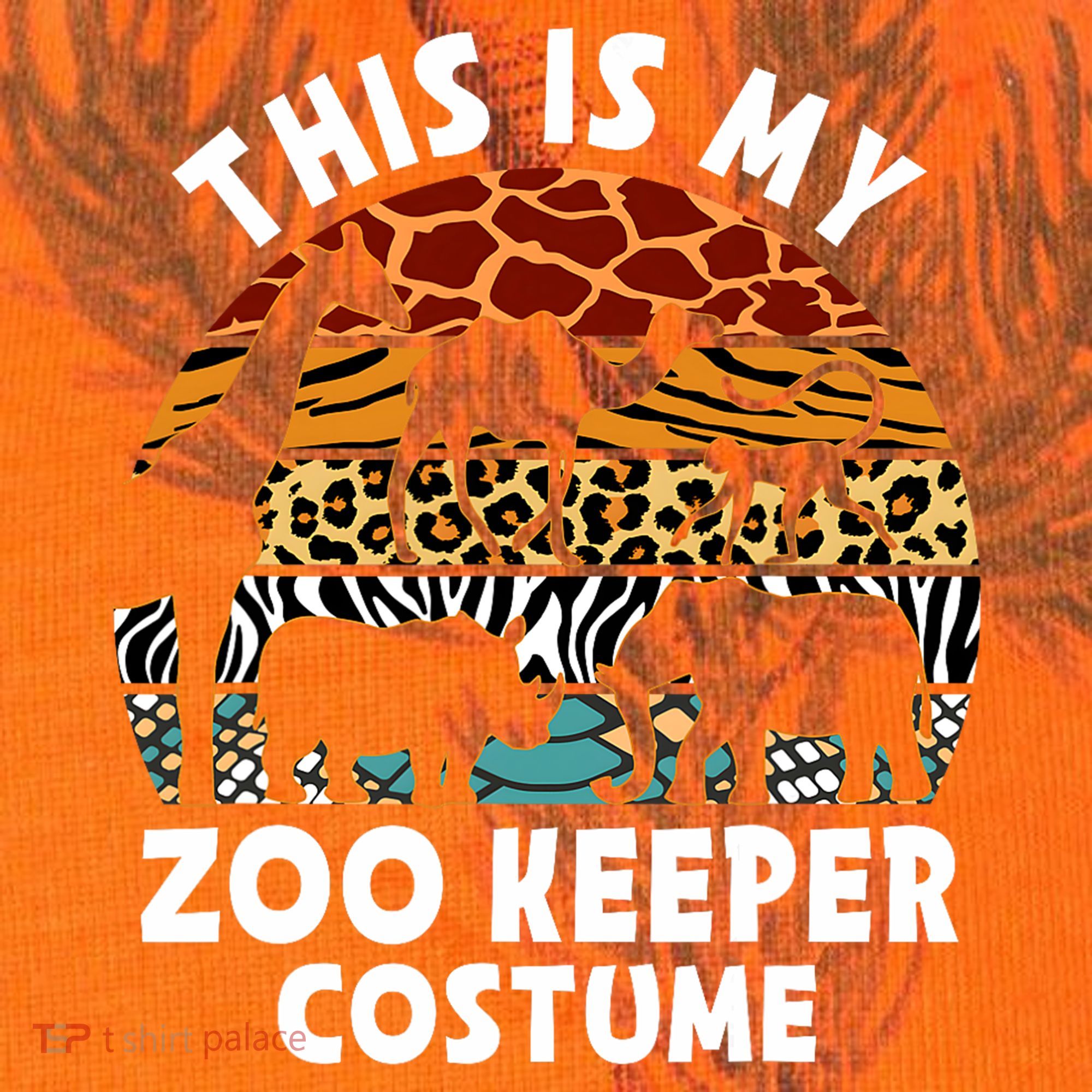 This Is My Zoo Keeper Costume Zoo Garden Animal Lover Keeper Kati Licensed 12" Camo Cuffed Beanie
