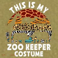 This Is My Zoo Keeper Costume Zoo Garden Animal Lover Keeper Garment-Dyed Women's Muscle Tee thumb 6