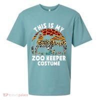 This Is My Zoo Keeper Costume Zoo Garden Animal Lover Keeper Sueded Cloud Jersey T-Shirt thumb 0