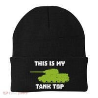 This Is My Tank Top Funny Military Army Beanie thumb 0