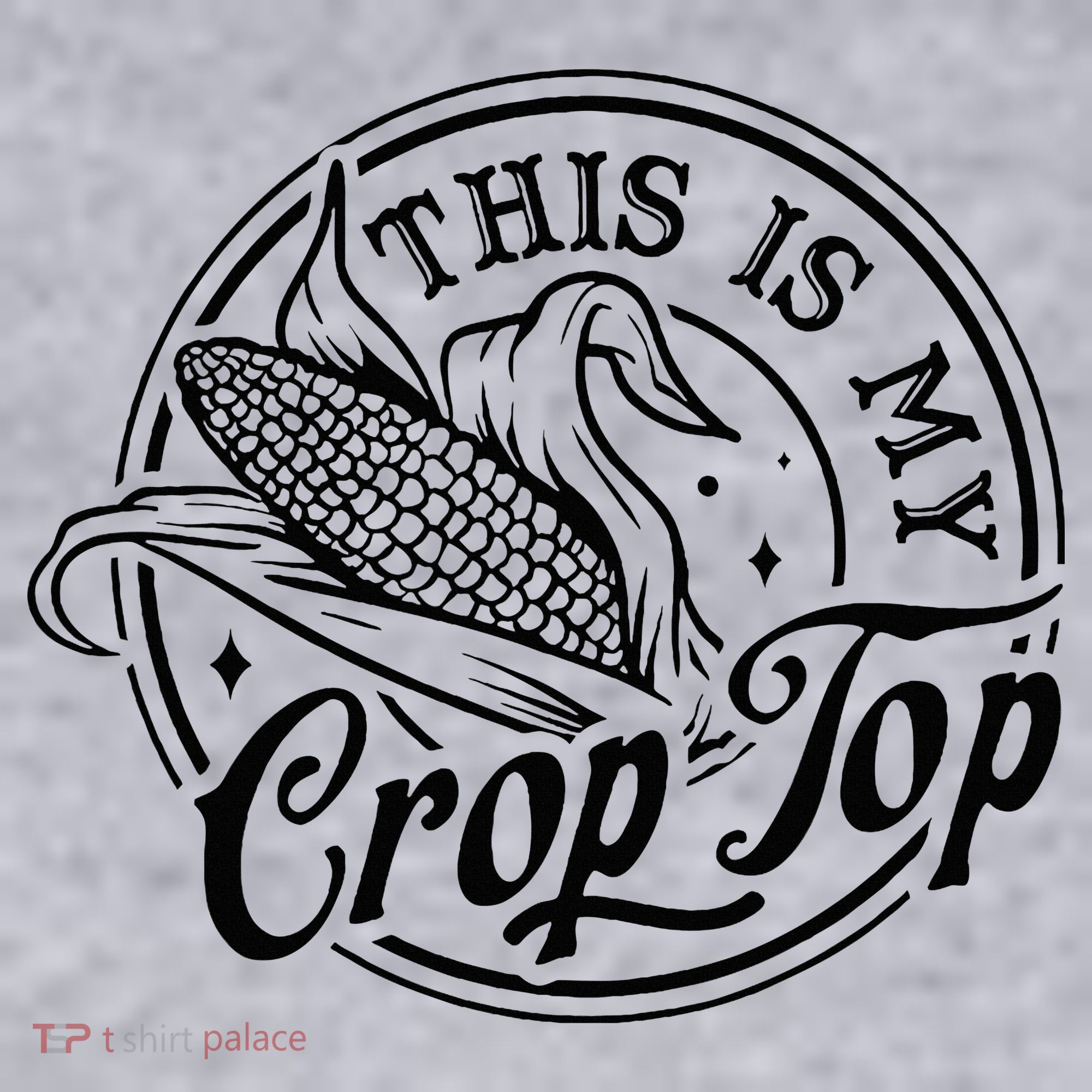 This Is My Crop Top Corn Lover Funny Farmer Farming Women's Sweatshirt