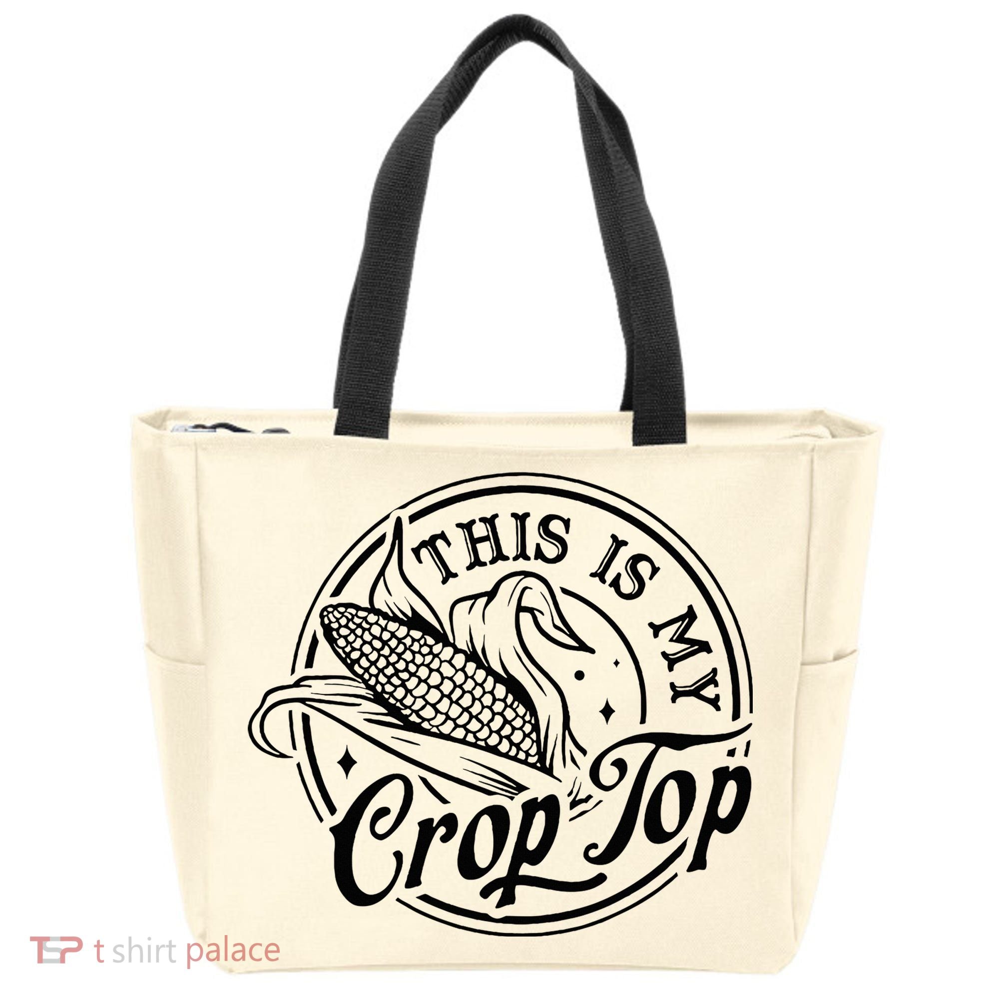 This Is My Crop Top Corn Lover Funny Farmer Farming Tote Bag