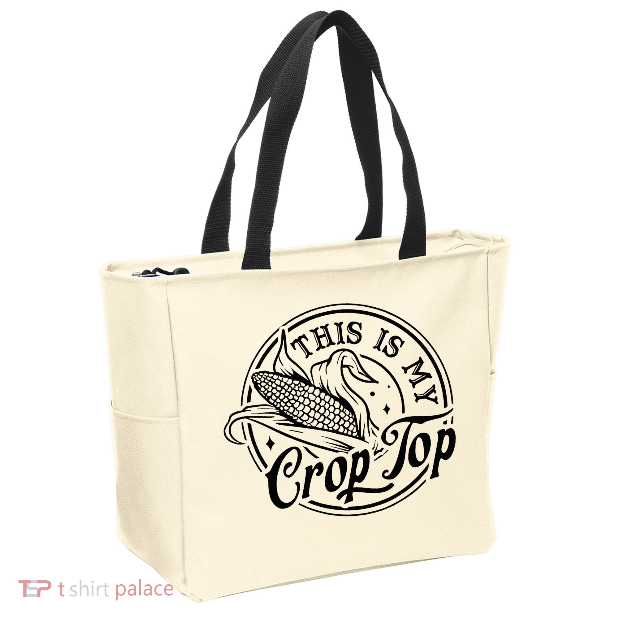 This Is My Crop Top Corn Lover Funny Farmer Farming Tote Bag