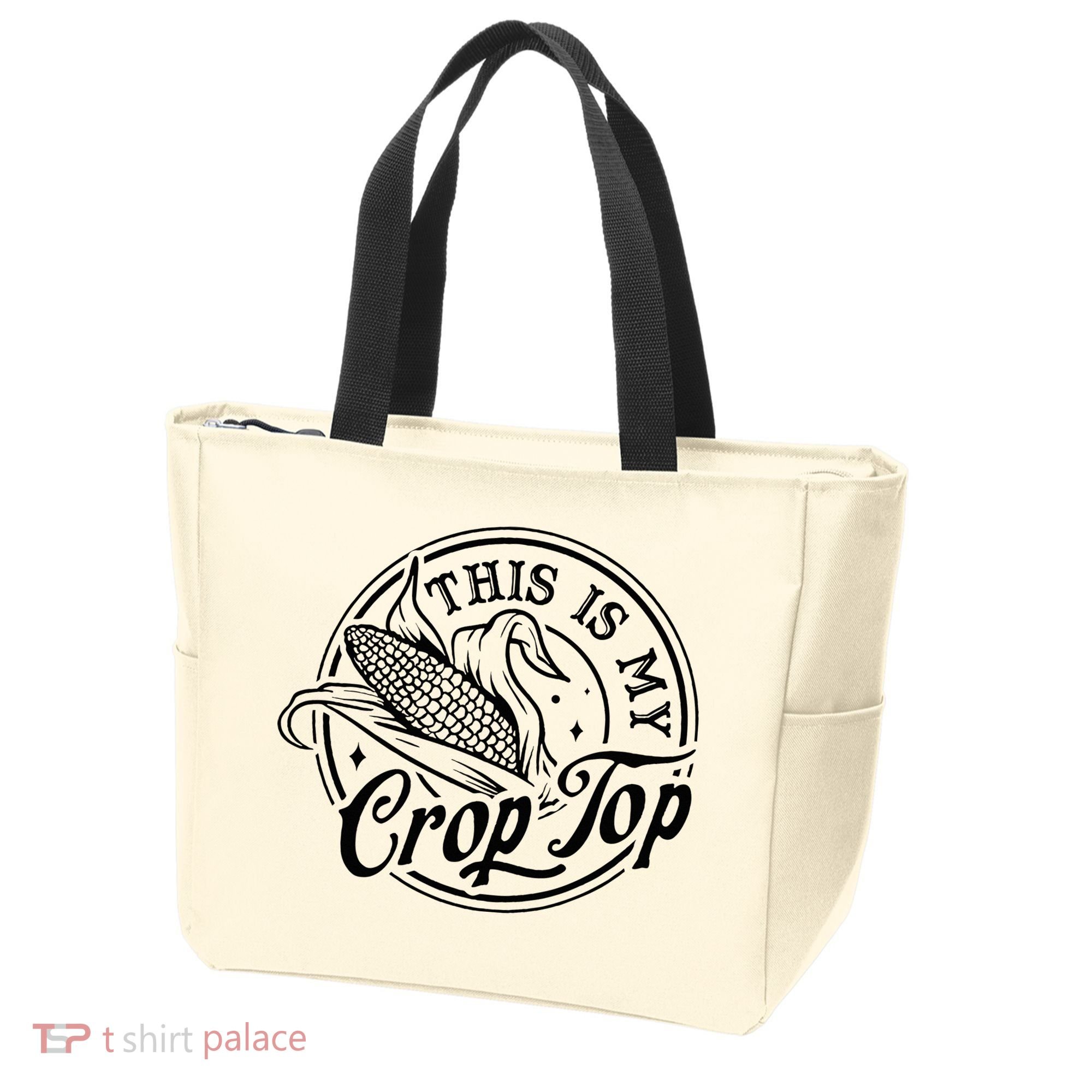 This Is My Crop Top Corn Lover Funny Farmer Farming Tote Bag