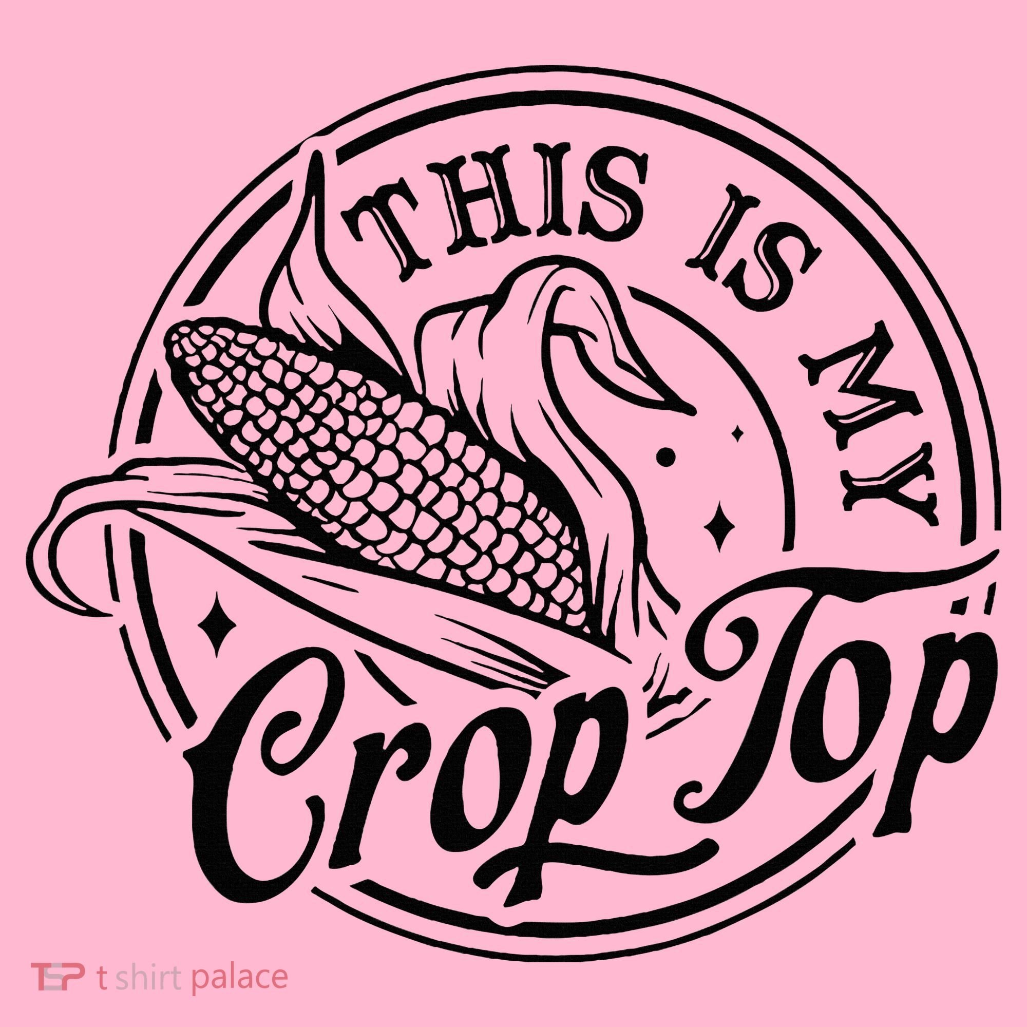 This Is My Crop Top Corn Lover Funny Farmer Farming Coaster