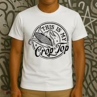 This Is My Crop Top Corn Lover Funny Farmer Farming T-Shirt thumb 3