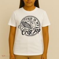 This Is My Crop Top Corn Lover Funny Farmer Farming T-Shirt thumb 4