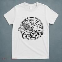 This Is My Crop Top Corn Lover Funny Farmer Farming T-Shirt thumb 5