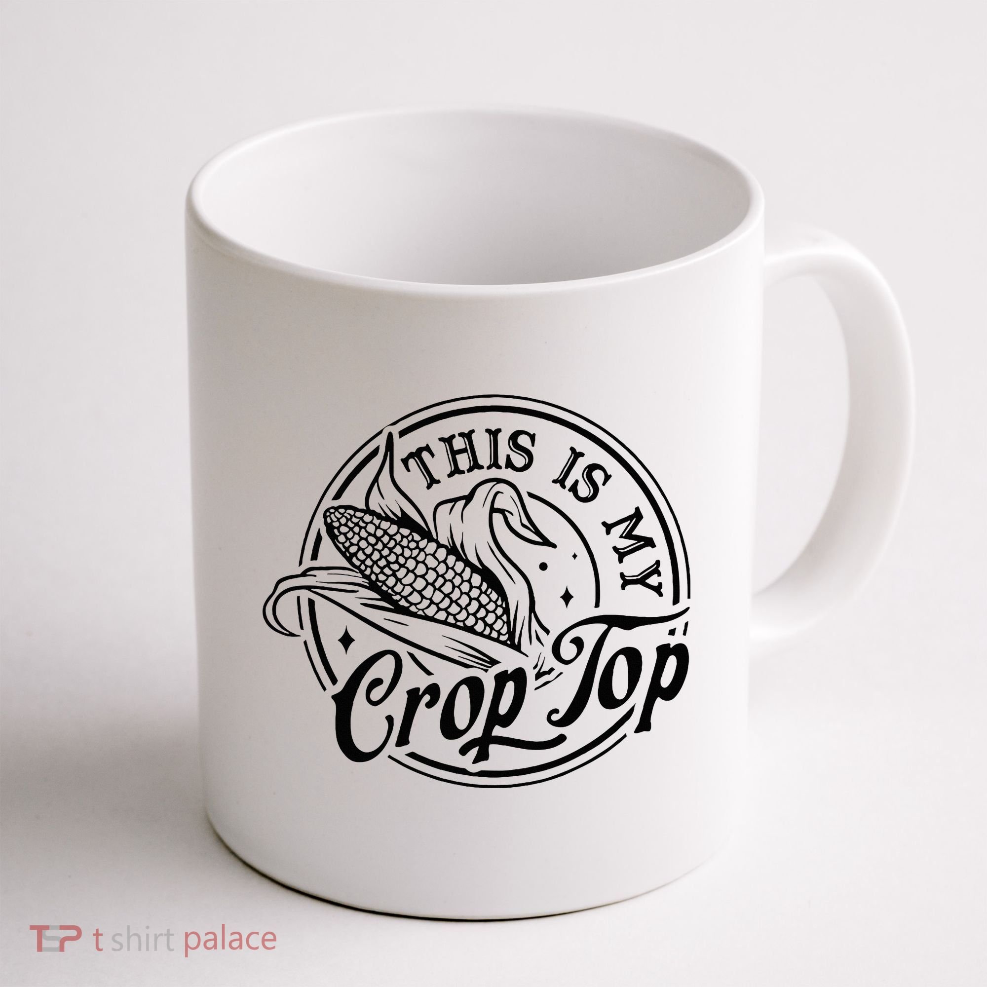 This Is My Crop Top Corn Lover Funny Farmer Farming Coffee Mug