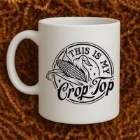 This Is My Crop Top Corn Lover Funny Farmer Farming Coffee Mug thumb 2