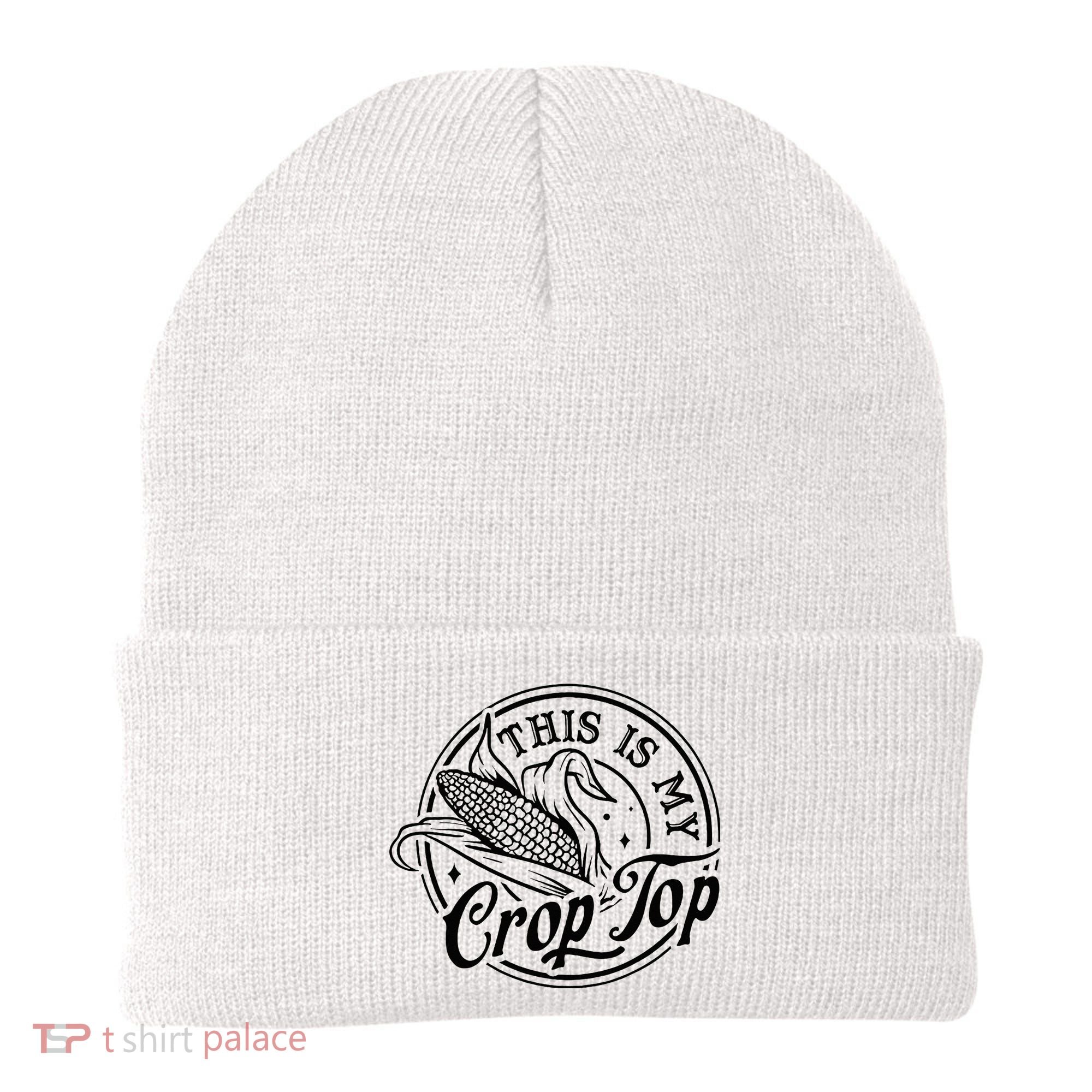 This Is My Crop Top Corn Lover Funny Farmer Farming Beanie