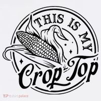 This Is My Crop Top Corn Lover Funny Farmer Farming Women's Hoodie thumb 2