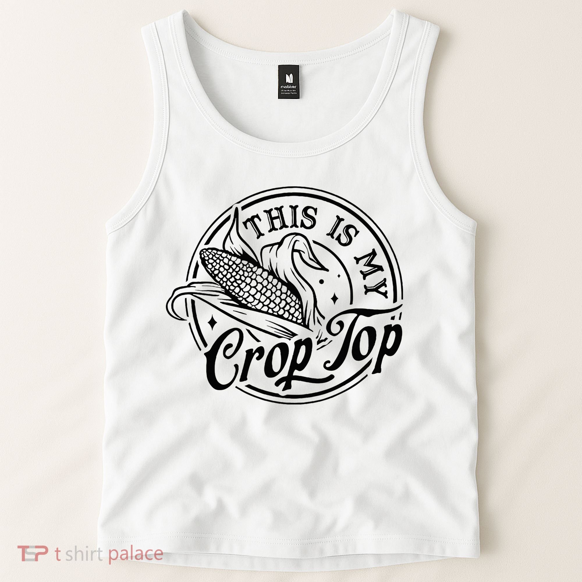 This Is My Crop Top Corn Lover Funny Farmer Farming Tank Top